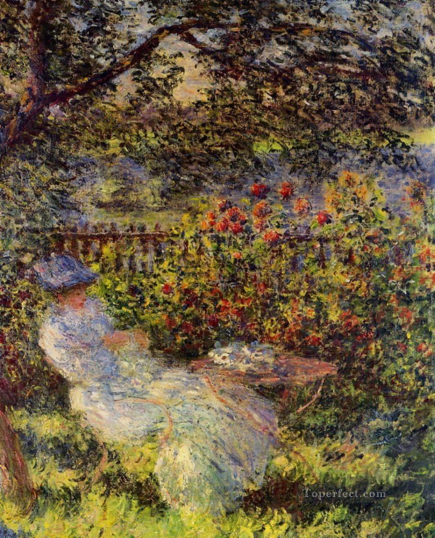 Alice Hoschede in the Garden Claude Monet Oil Paintings